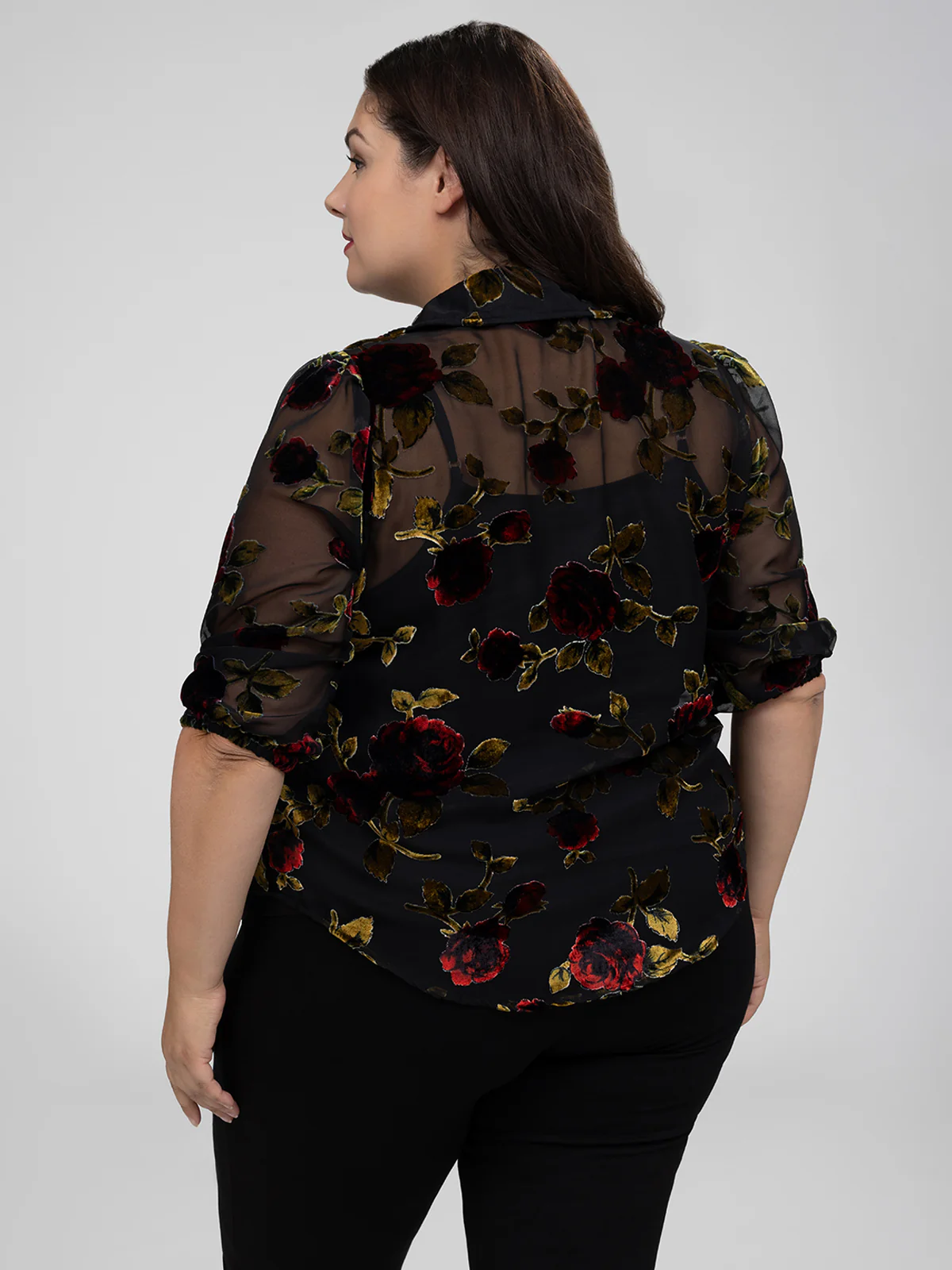 Blouse à manches 3/4 avec boutons - Image 3