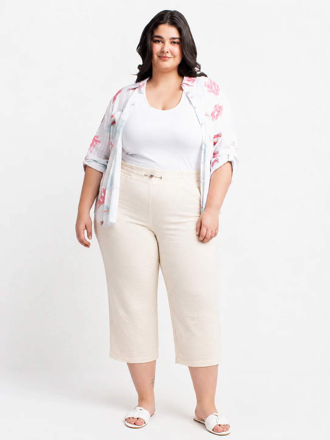 Blouse à manches 3/4 avec boutons - Image 2