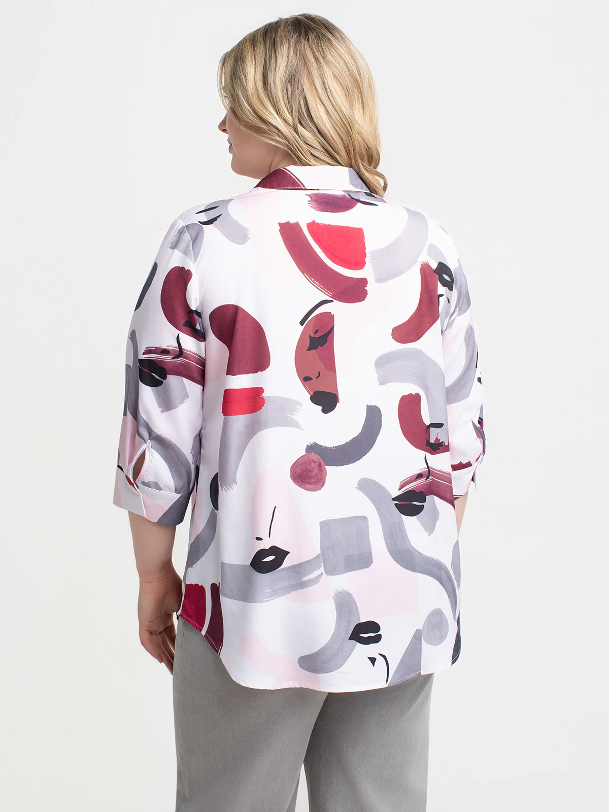 Blouse à manches 3/4 avec boutons - Image 3