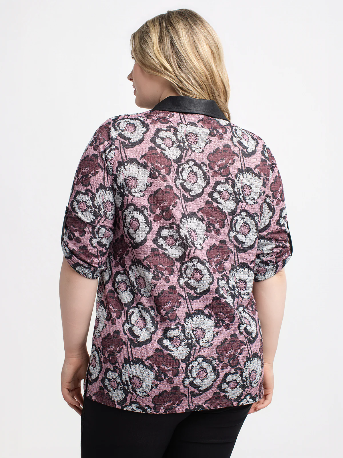 Blouse à manches 3/4 avec boutons - Image 3