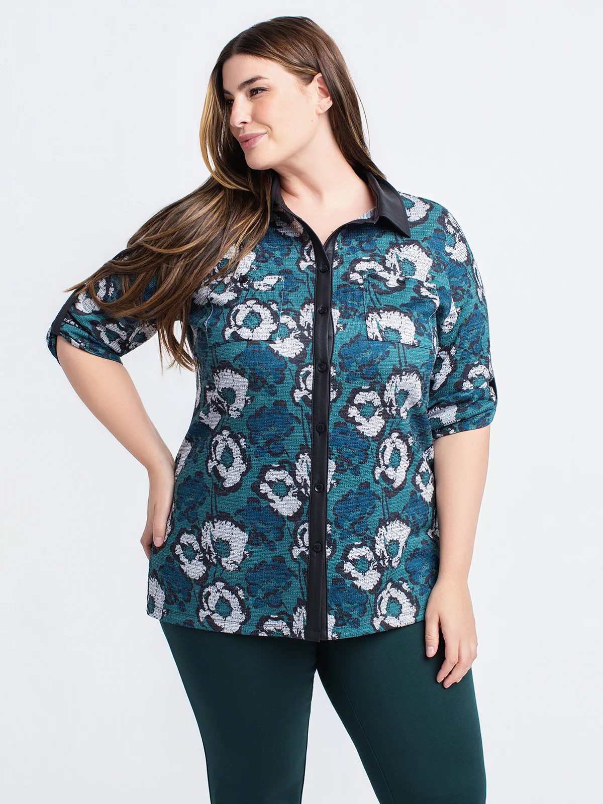 Blouse à manches 3/4 avec boutons - Image 6