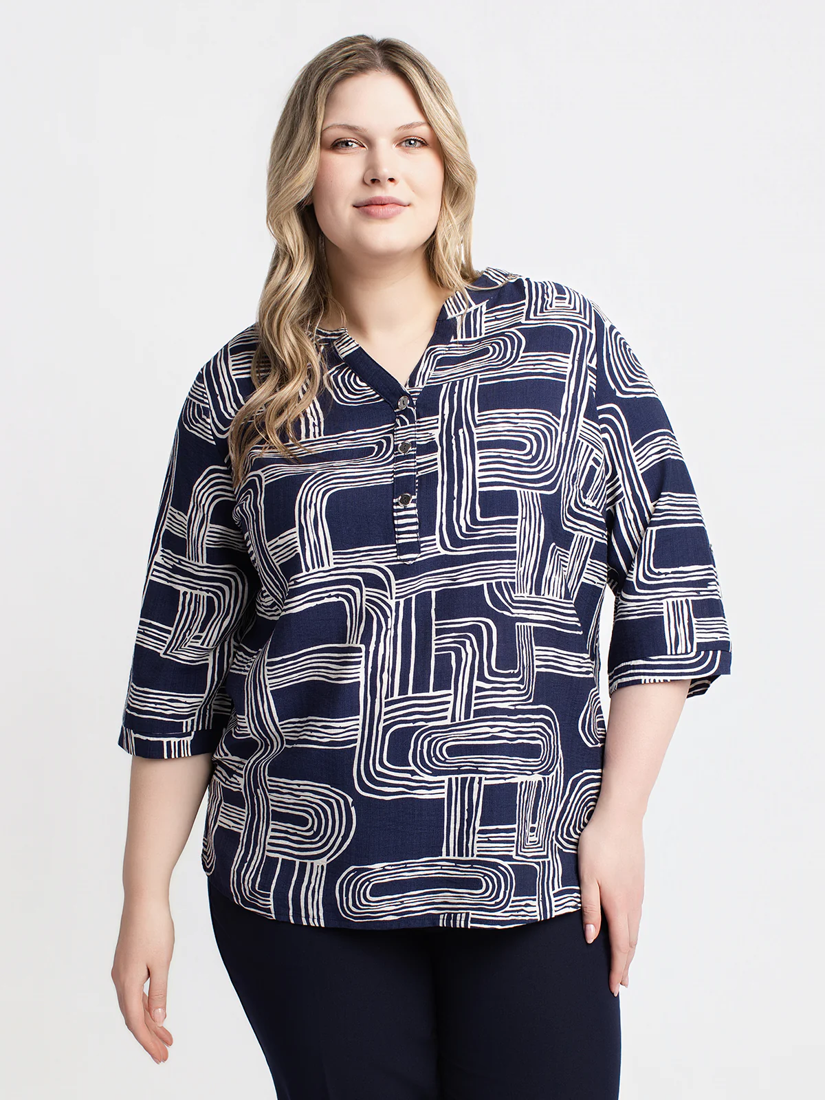 Blouse à manches 3/4