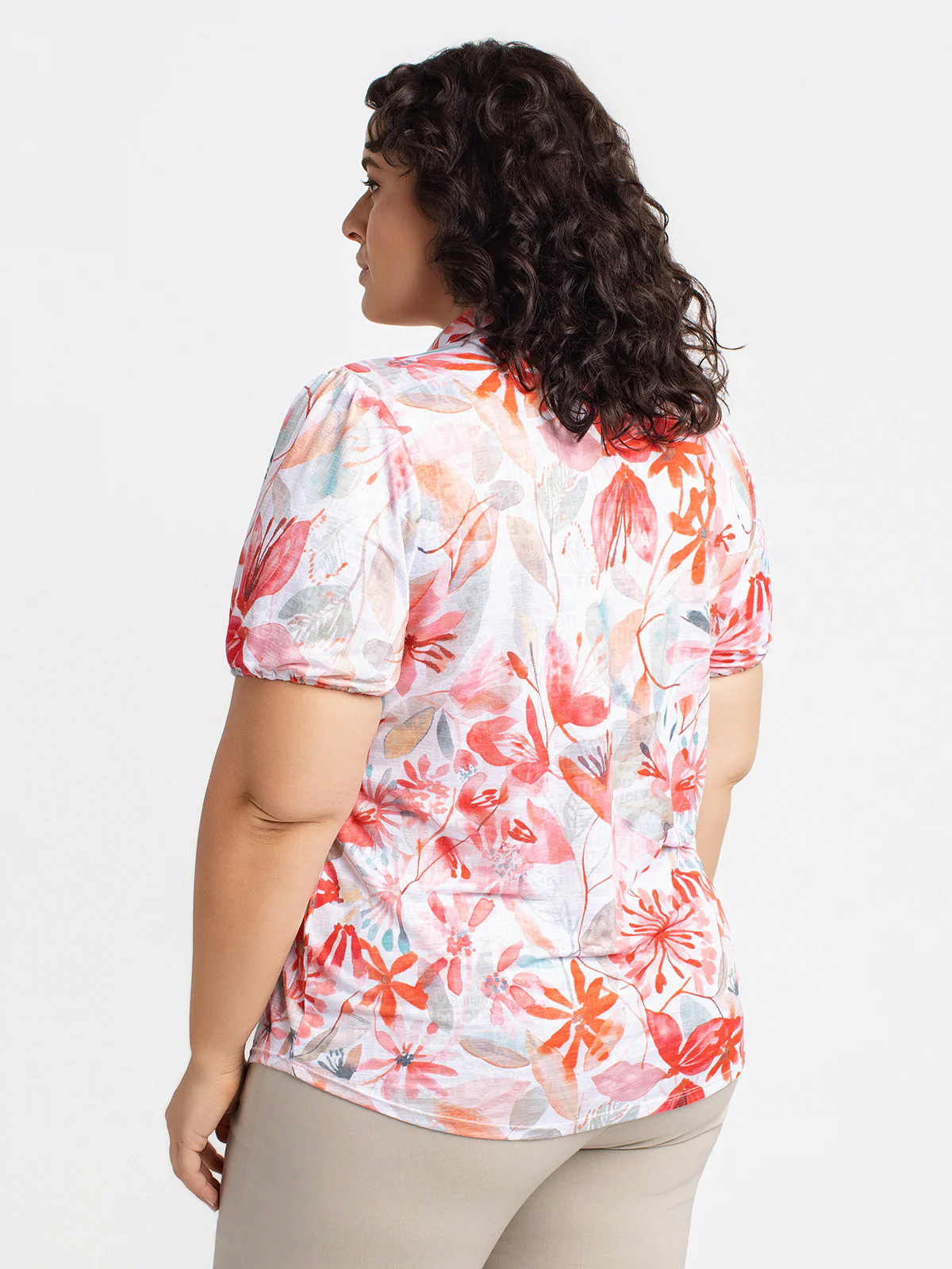 Blouse Ă manches courtes avec boutons - Image 3
