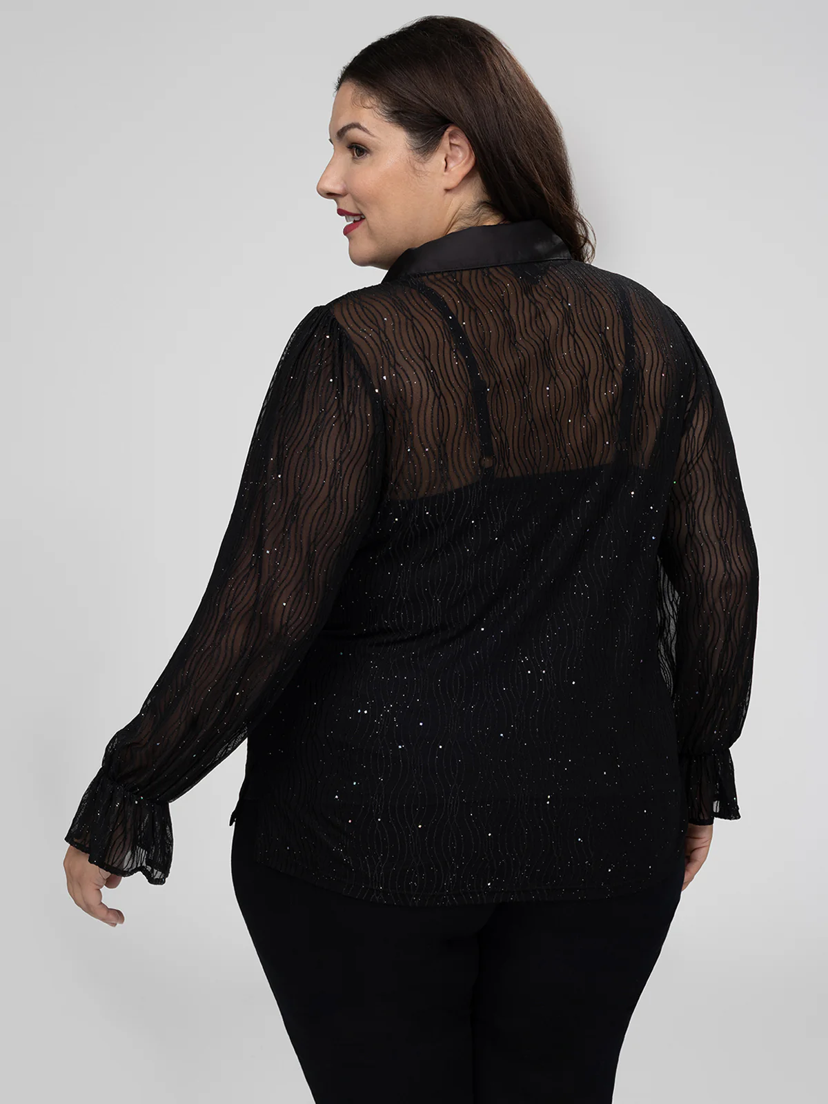 Blouse à manches longues avec boutons - Image 3