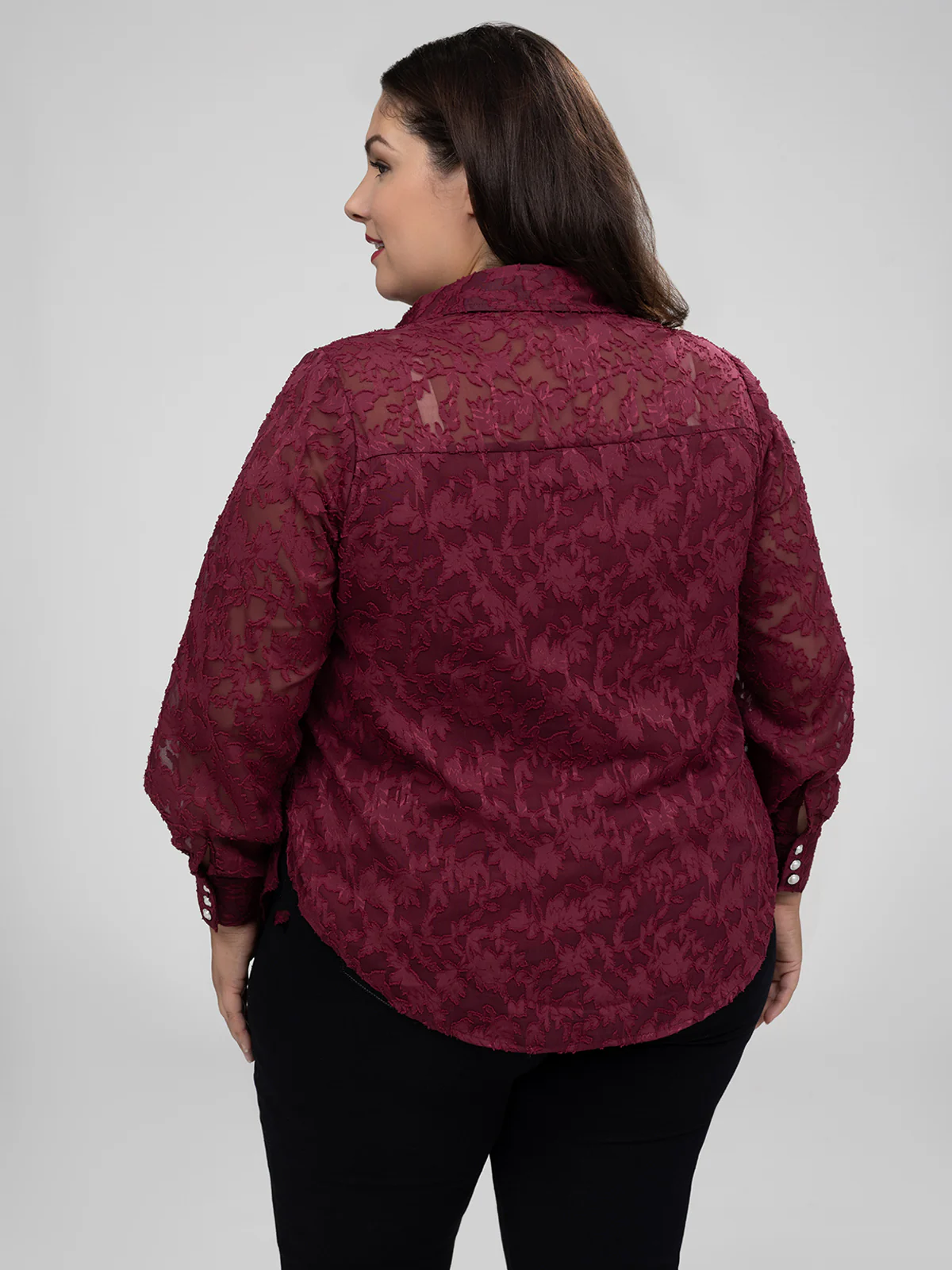 Blouse à manches longues avec boutons - Image 3