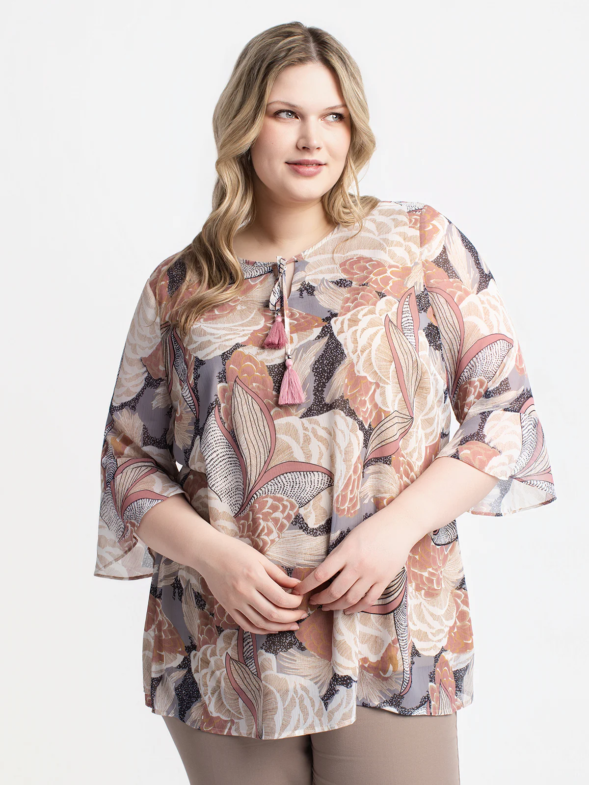 Blouse ample à manches 3/4 - Image 2