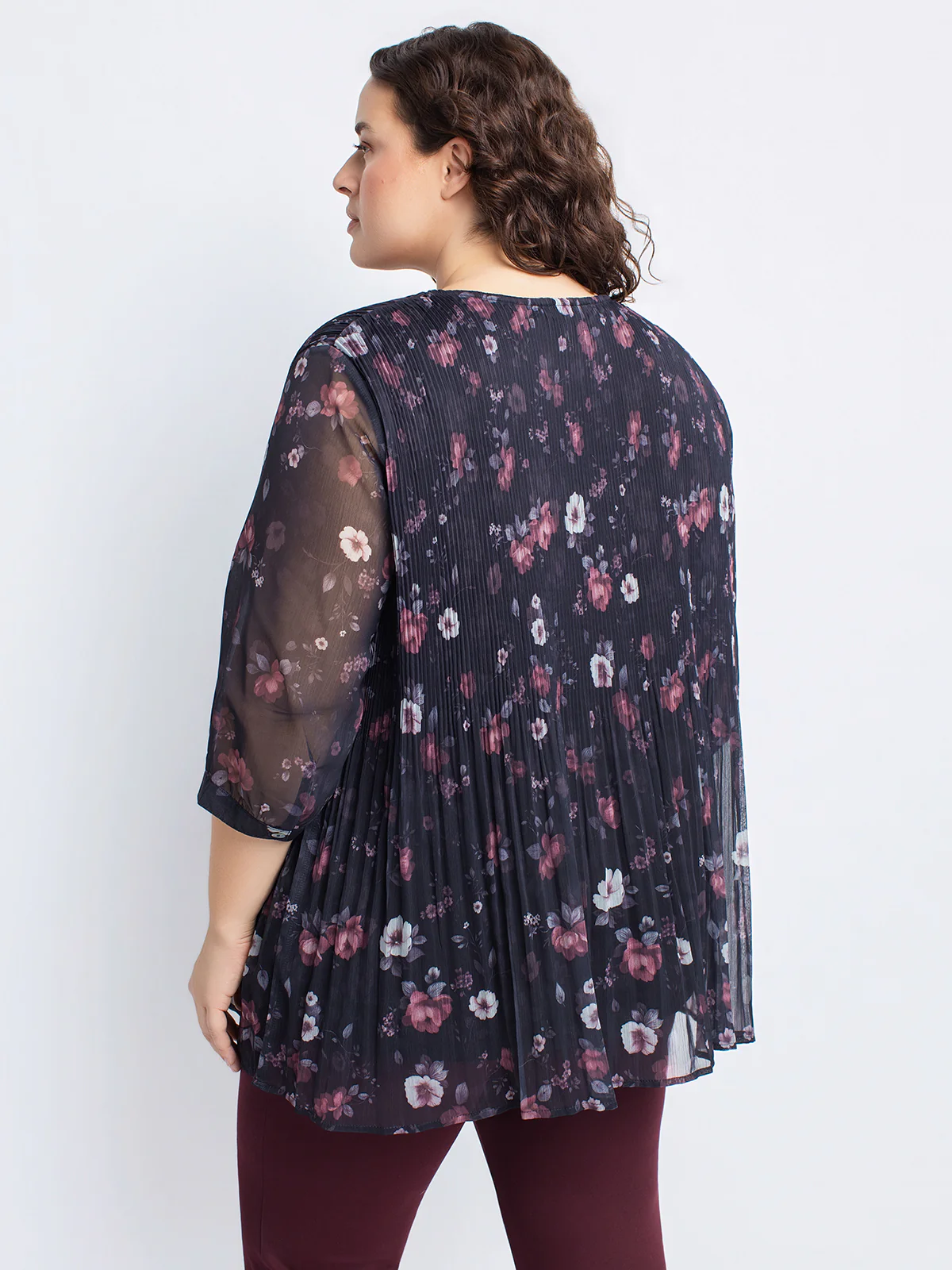 Blouse ample à manches 3/4 - Image 3