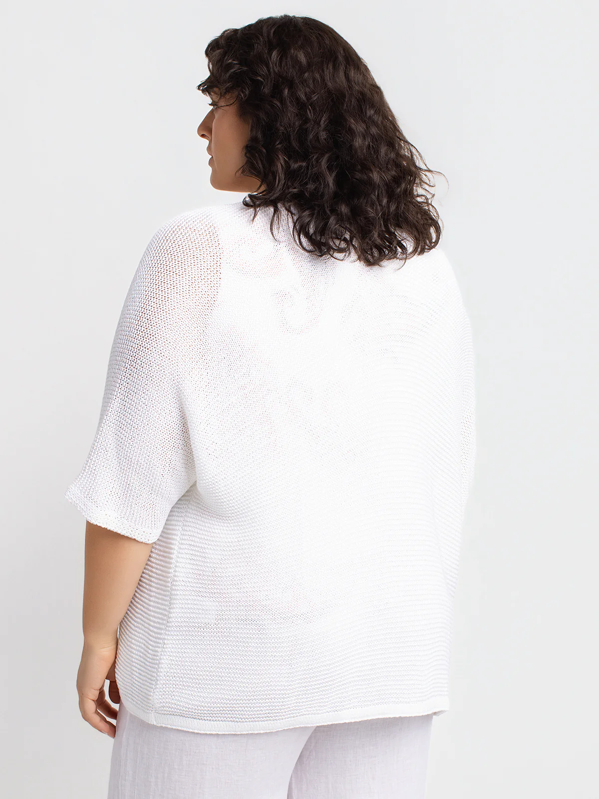 Cardigan ouvert Ă manches 3/4 - Image 3