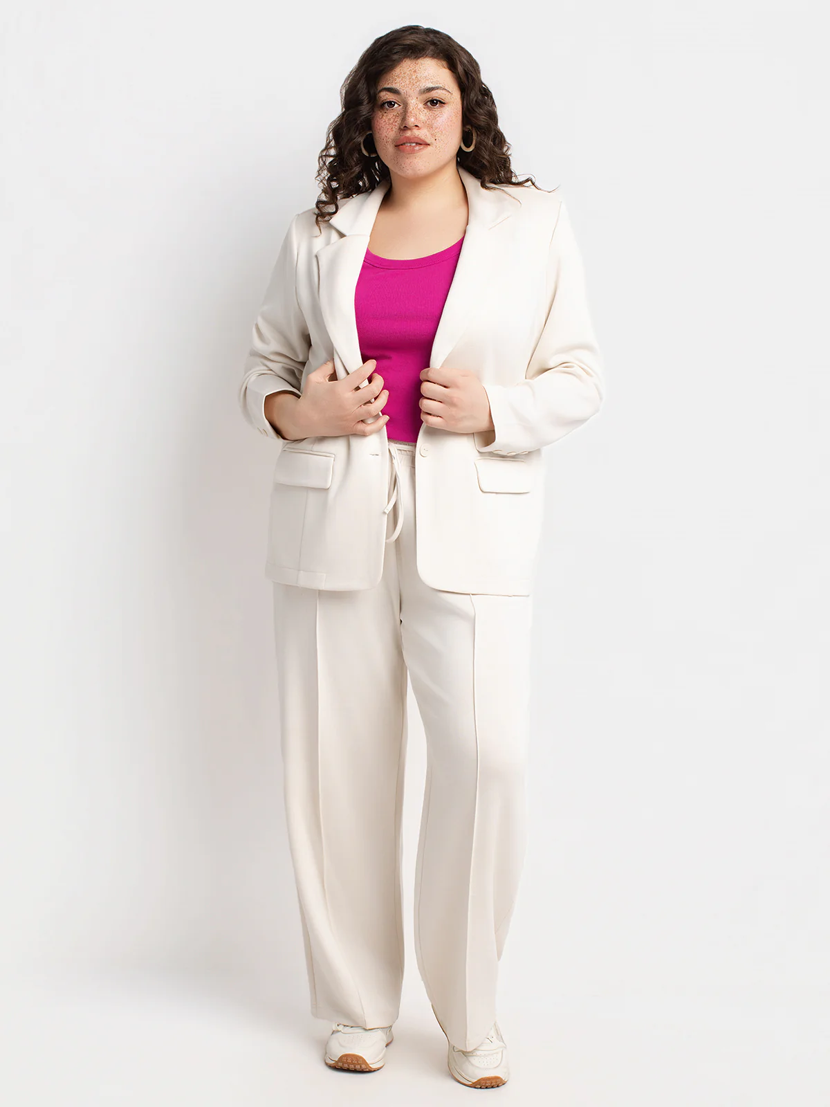 Pantalon ajusté droit à enfiler - Petite