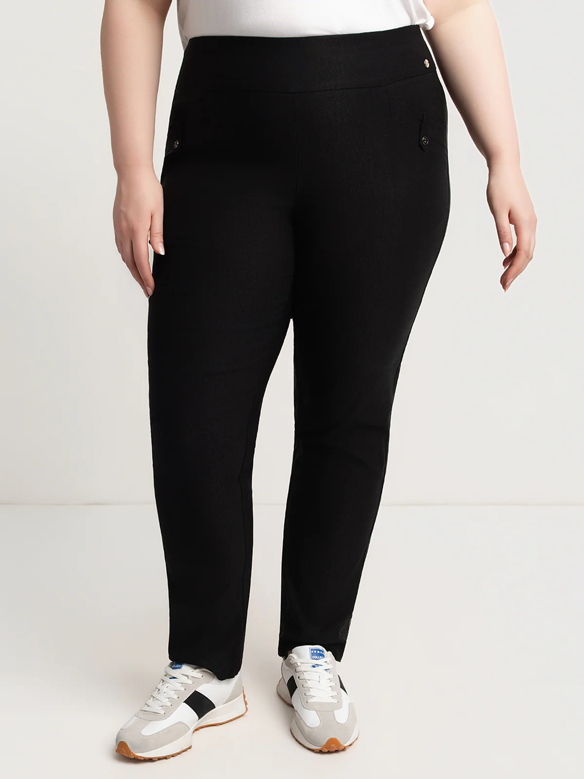Pantalon droit ajusté à enfiler - Image 2
