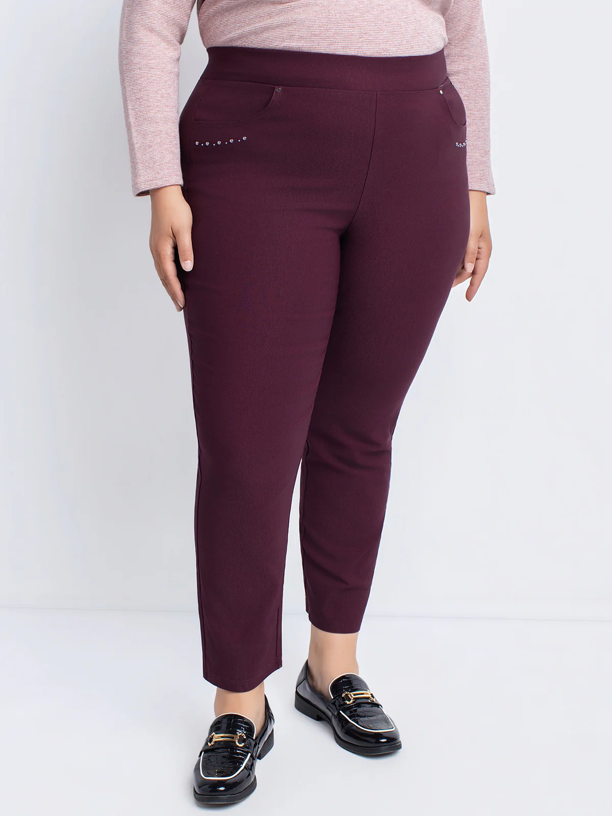 Pantalon étroit ajusté à enfiler - Petite - Image 23