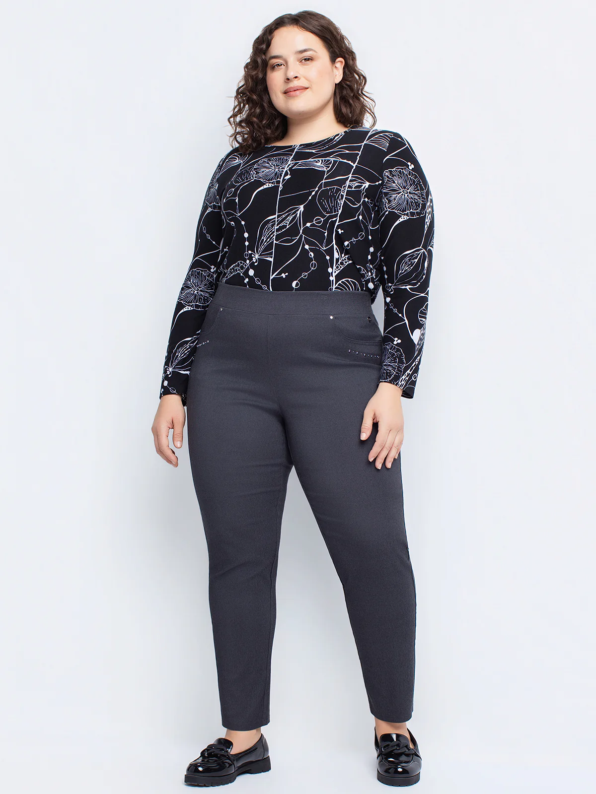 Pantalon étroit ajusté à enfiler - Petite - Image 5