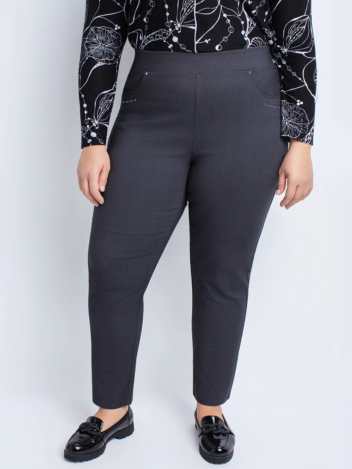 Pantalon étroit ajusté à enfiler - Petite - Image 7