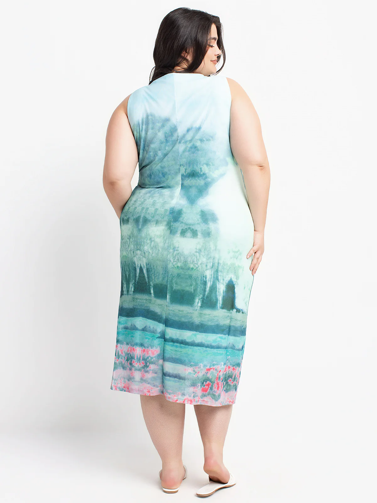 Robe maxi droite en tricot - Image 3