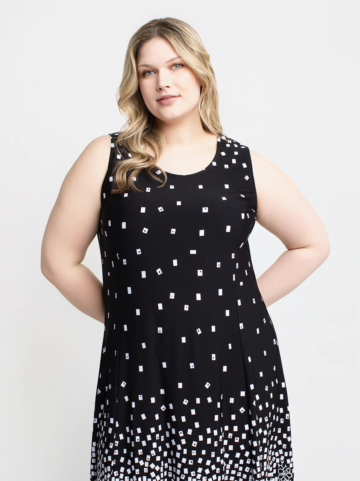 Robe maxi évasée en tricot - Image 2