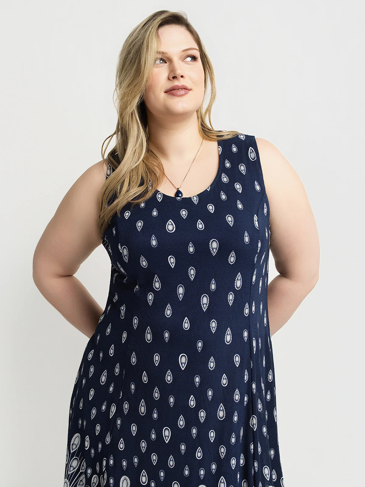 Robe maxi évasée en tricot - Image 2