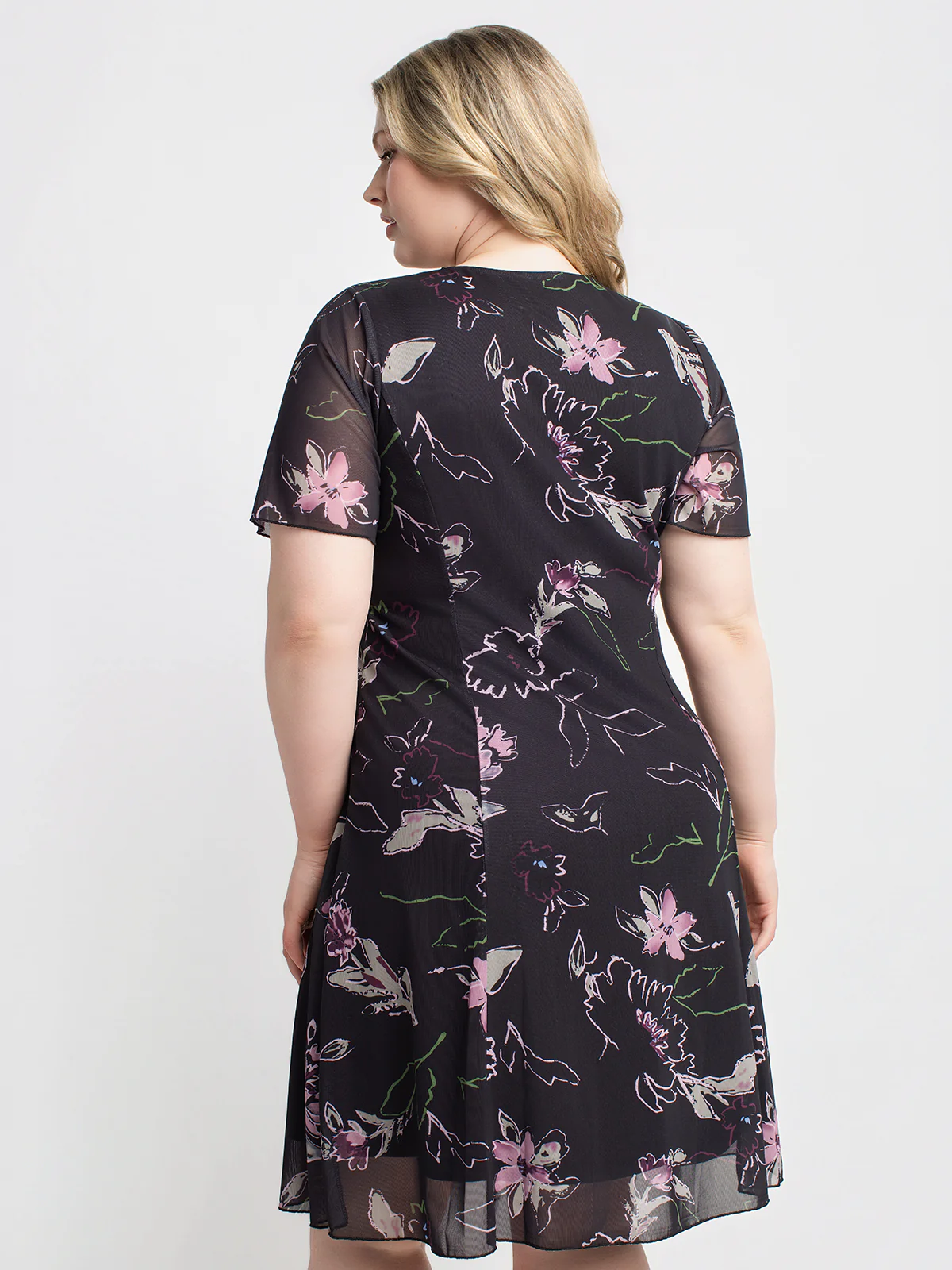 Robe midi évasée en tricot - Image 3
