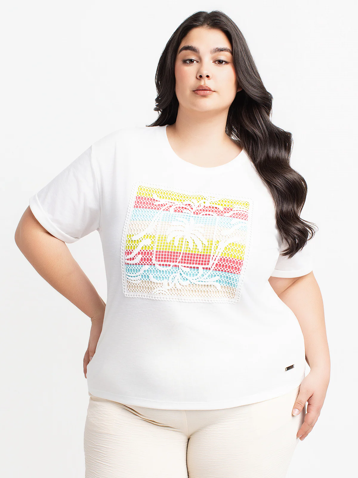 T-shirt ample Ă manches courtes